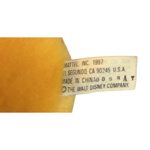 Vintage 1997 Mattel Winnie The Pooh Plush Toy 10" Disney Classic Red Shirt & Hon - Picture 4 of 4